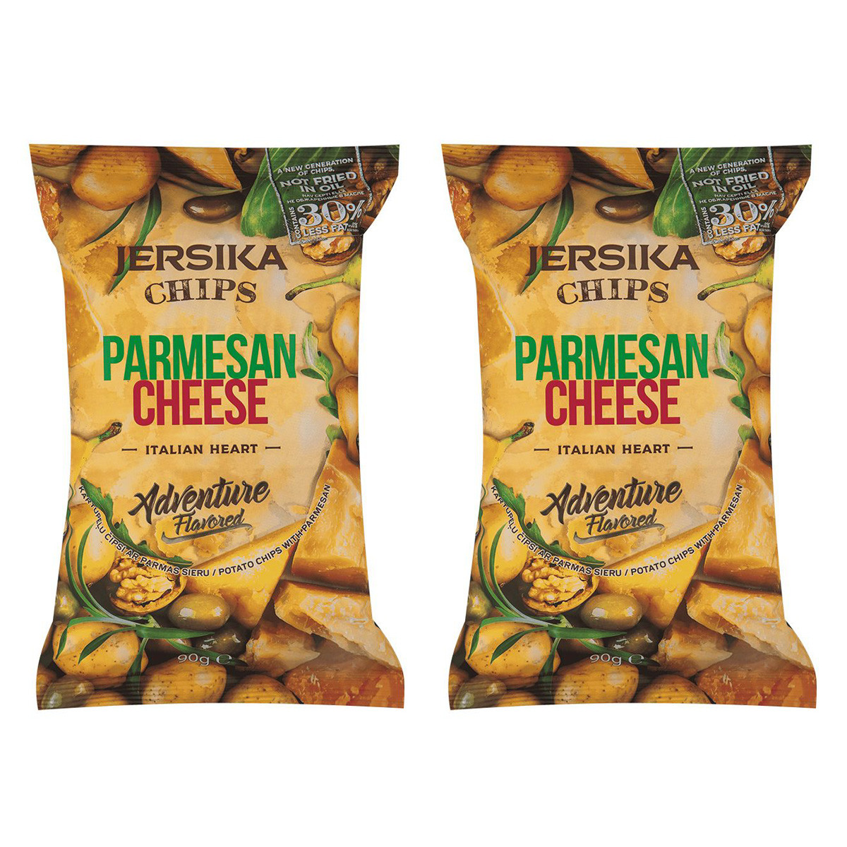 Zestaw 2x Chipsy ziemniaczane o smaku sera parmezan 90 g - Nabea.pl