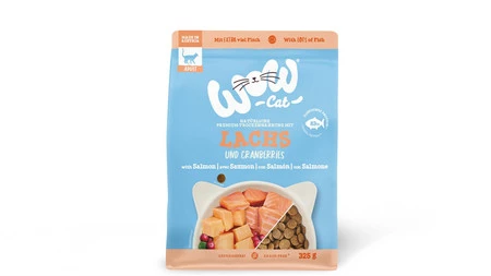 WOW CAT mit Lachs - karma z łososiem dla dorosłych kotów (325g)