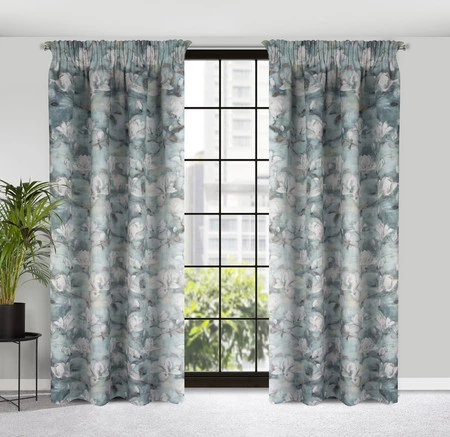 ZASŁONA GOTOWA GRACJA NA TAŚMIE 140 X 270 CM STALOWY