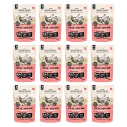 Zestaw 12x Wiejska Zagroda Kurczak z krewetkami i walerianą - mokra karma dla kota - 100g