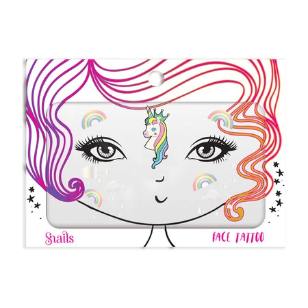 Snails, Naklejka na twarz dla dzieci, Face Tattoo - Unicorn