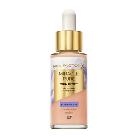 Miracle Pure 2w1 Skin Reset pielęgnujący podkład z serum o wegańskiej formule 10-30 Fair 30ml