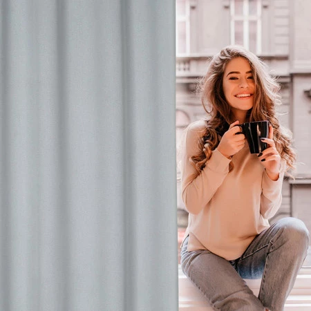 ZASŁONA GOTOWA CARLO 135 X 250 CM SREBRNY