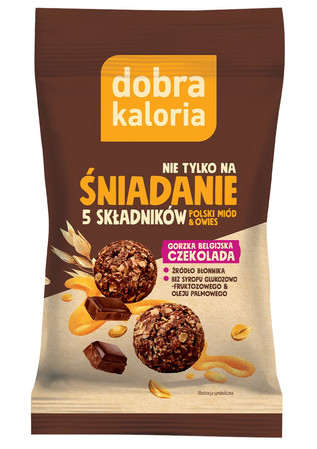 Kulki śniadaniowe gorzka belgijska czekolada 40 g