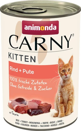 ANIMONDA Carny KITTEN Wołowina Indyk 400g