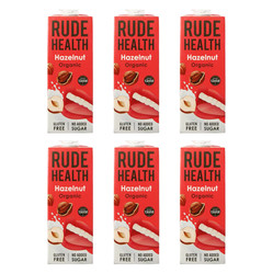Zestaw 6x Rude Health Napój rośliny smak orzechów laskowych bez cukru 1l BIO 