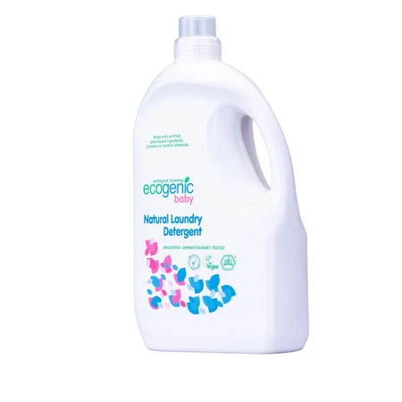 Ecogenic Baby, Hipoalergiczny płyn do prania ubranek dziecięcych, bezzapachowy, 2750 ml