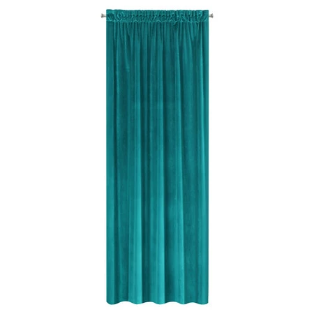 ZASŁONA GOTOWA SAMANTA NA TAŚMIE 140 X 270 CM TURKUSOWY