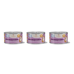 Zestaw: 3x Perro CATering Jagnięcina – karma mokra dla kotów - 185g