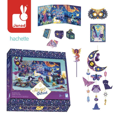 Janod Multizestaw kreatywny 9 dekoracji Szkoła magii 7+