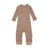 Lodger Pajacyk piżamka niemowlęca bawełniana brązowa Ciumbelle Beige r. 62