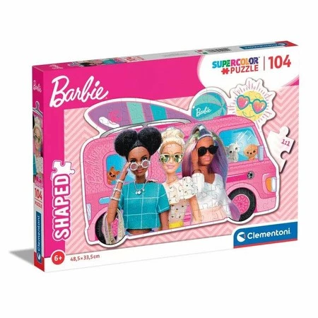 Clementoni Puzzle 104el shaped Barbie 27162