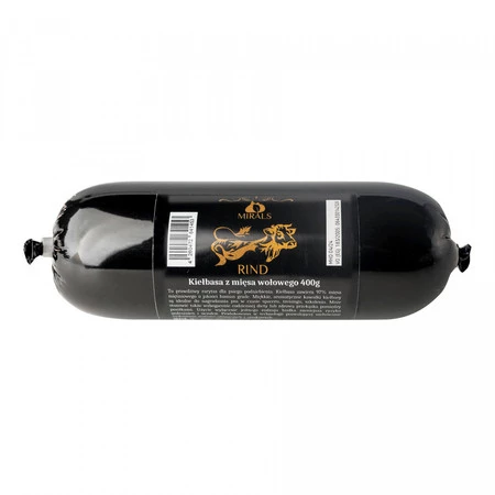 Zestaw 10x MIRALS Rind - kiełbasa z mięsa wołowego (400g)