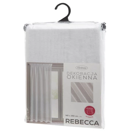 FIRANA GOTOWA REBECCA NA TAŚMIE 140 X 250 CM BIAŁY