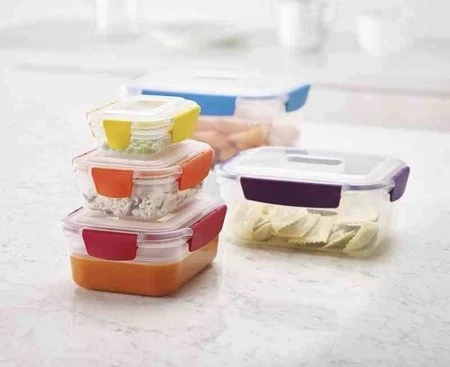 JJ - Zestaw 5 pojemników, Nest™ Lock, multikolor