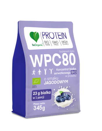 Aliness Białko serwatkowe WPC 80 Jagoda BIO 345g