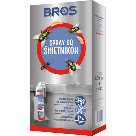 BROS spray do śmietników z uchwytem 400ml