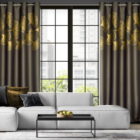 ZASŁONA GOTOWA HARMONY 140 X 250 CM BRĄZOWY