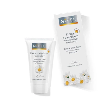 Nikel, Lekki krem do twarzy na przebarwienia z wyciągiem ze stokrotki, 50 ml