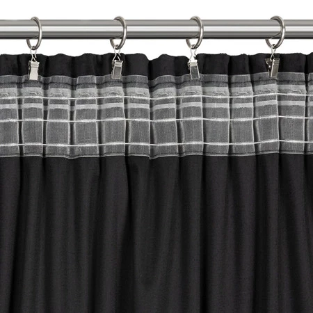 ZASŁONA GOTOWA MARION 2 NA TAŚMIE 140 X 270 CM CZARNY