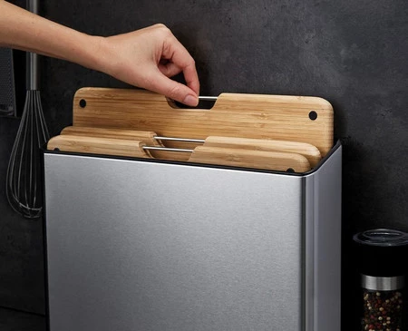 JJ-Zestaw 3desek bambusowych w stojaku FolioBamboo