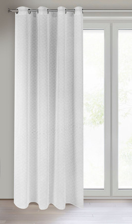 FIRANA GOTOWA CLAUDIA 140 X 250 CM BIAŁY