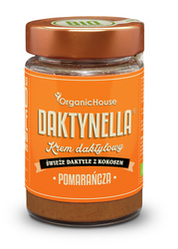 KREM KOKOSOWO - DAKTYLOWY POMARAŃCZA BEZGLUTENOWY BIO 190 g - ORGANIC HOUSE (DAKTYNELLA)