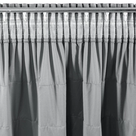 ZASŁONA GOTOWA AURA NA TAŚMIE 140 X 270 CM SREBRNY