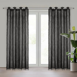 ZASŁONA GOTOWA AURORA 140 X 250 CM CZARNY