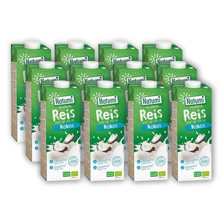 Zestaw Natumi − Napój ryżowo-kokosowy bezgl. (1000 ml) x12 szt.