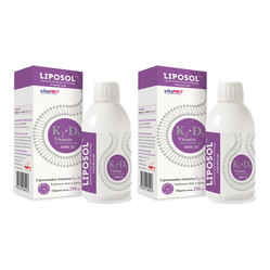 Zestaw 2x Liposol Liposomalna Witamina K2 (Vita MK7) 100 uq + D3 4000 IU 250 ml
