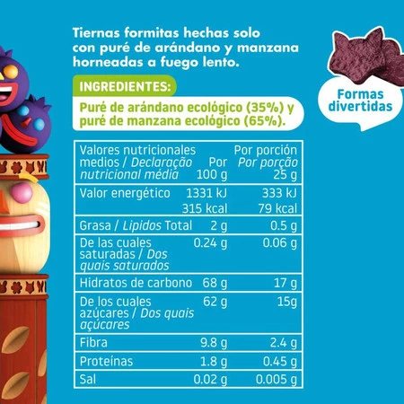 Smileat, BIO Sminolas, Owocowa przekąska Jabłko i Jagoda, 25g