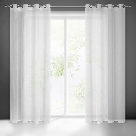 FIRANA GOTOWA CARLA 140 X 250 CM BIAŁY