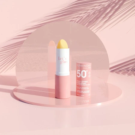 Alphanova Daily Sun, Glow, pomadka do ust z filtrem SPF50+, 4g