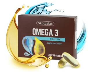 Skoczylas Omega 3 D2+K2 MK7 kwasy EPA i DHA 30 kaps.