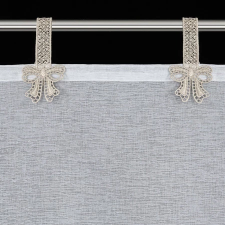 FIRANA GOTOWA MELISA NA SZELKACH 150 X 30 CM BIAŁY