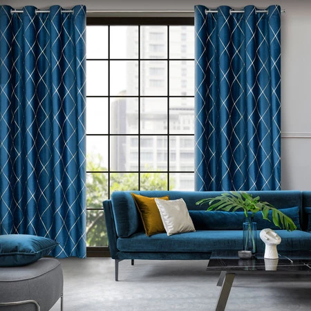 ZASŁONA DEKORACYJNA PIERRE CARDIN MARGO 140 X 250 CM GRANATOWY