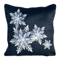 POSZEWKA ŚWIATECZNA CAROL02 60 X 60 CM GRANATOWY