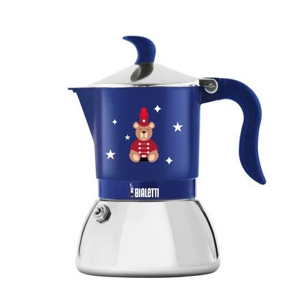 Bialetti - kawiarka Fiammetta Induction Joyful Christmas 4tz niebieska
