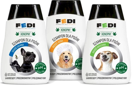 FEDI Szampon konopny dla psów Sierść MIESZANA 300ml