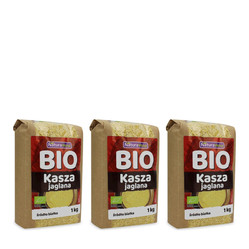 Zestaw: 3x KASZA JAGLANA BIO 1 kg - NATURAVENA