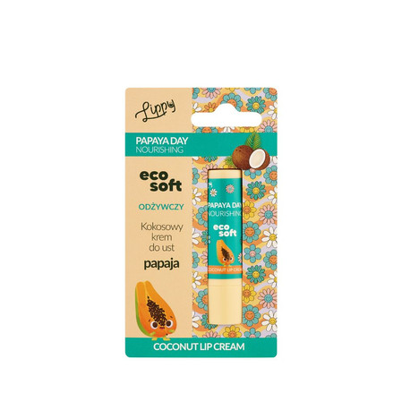 EcoSoft, Balsam do ust, Lippy Day, TWIST UP, Melon i Papaja, 4,8 ml