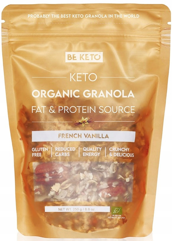 BeKeto Keto Granola wanilia 250g - Nabea.pl