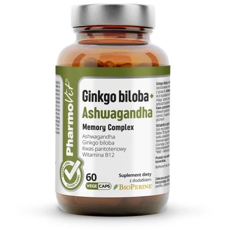 Pharmovit Ginko biloba + Ashwagandha 60 k