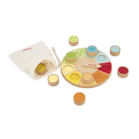 Janod Gra pamięciowa memory sensoryczne dotykowe Koło Sensoriel 2+