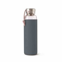 BB - Butelka szklana na wodę 600ml, łupkowa