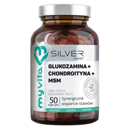 Myvita Silver Glukozamina Chondroityna MSM 50 kaps.