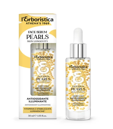 L'Erboristica - Perły Długowieczności skóry Serum do twarzy Stabilizowana Witamina C + Luminescine 30 ml