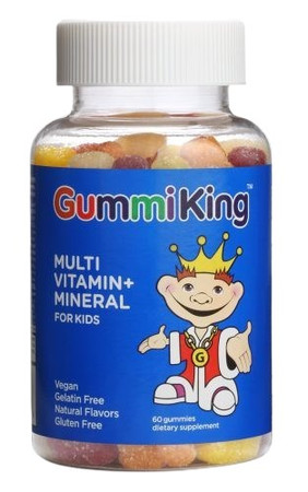 GUMMIKING Multi Vitamin + Mineral + Multiwitamina + minerały dla dzieci - 60 żelek