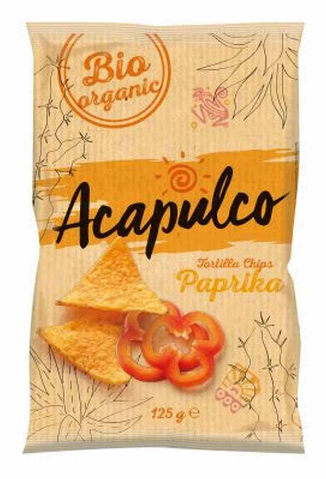 Acapulco − Nachosy o smaku paprykowym BIO − 125 g